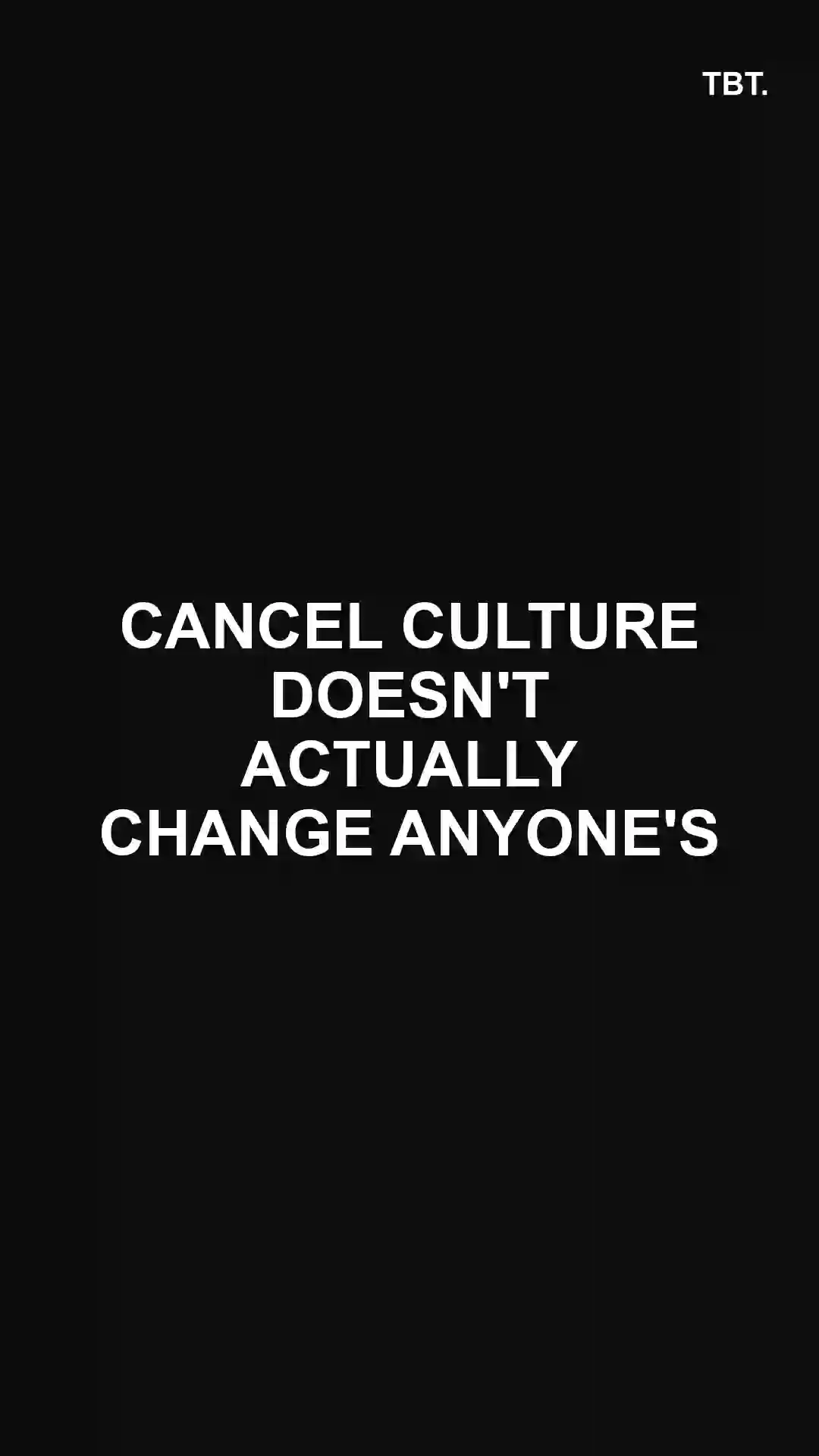TBT episode thumbnail — cancel culture
